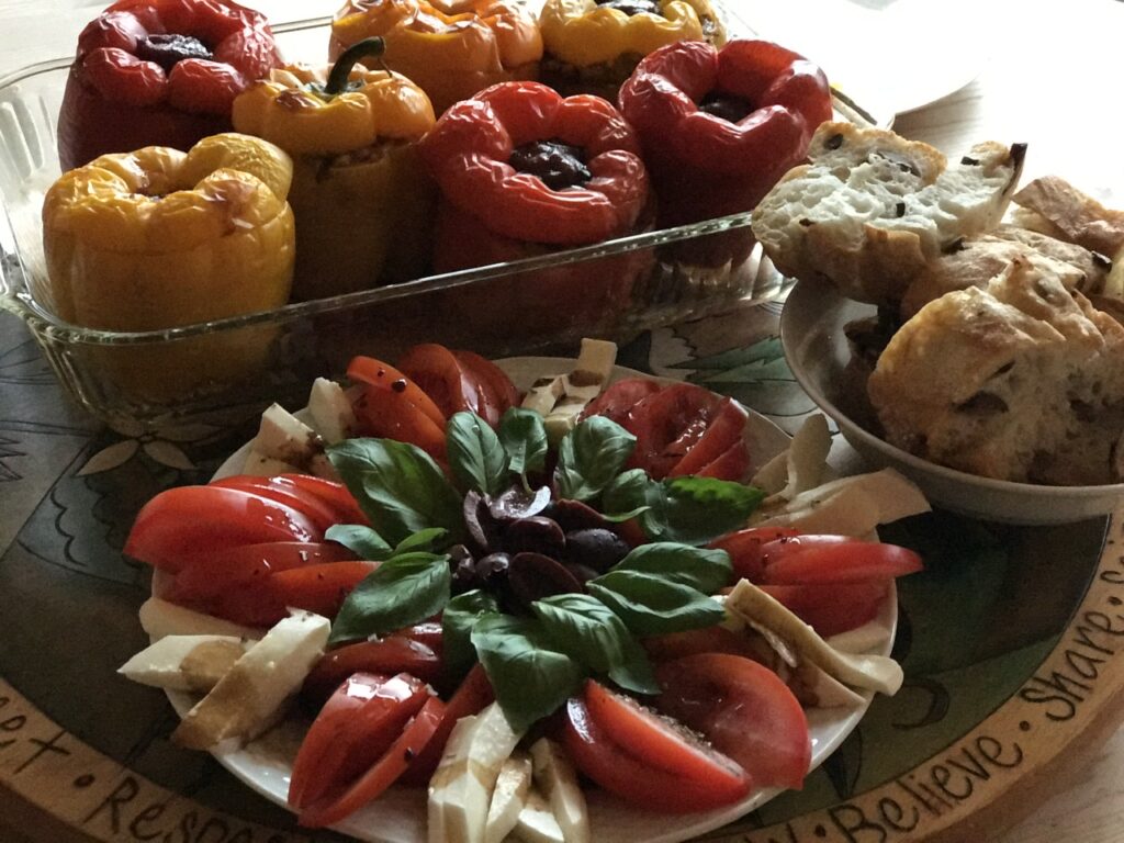 Peppers and Caprese